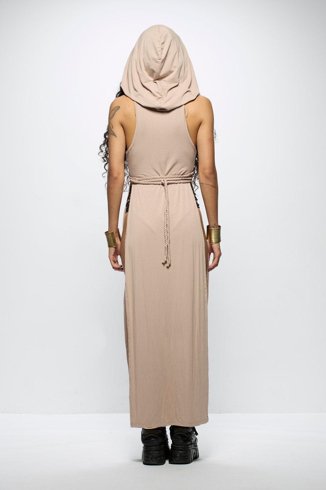 Arakis Long Dress - Taupe | Zeltia